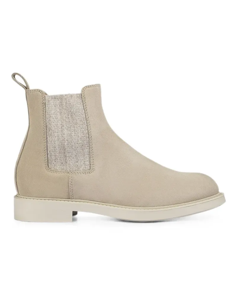Doucal´s suede chelsea boots - Nude Nude