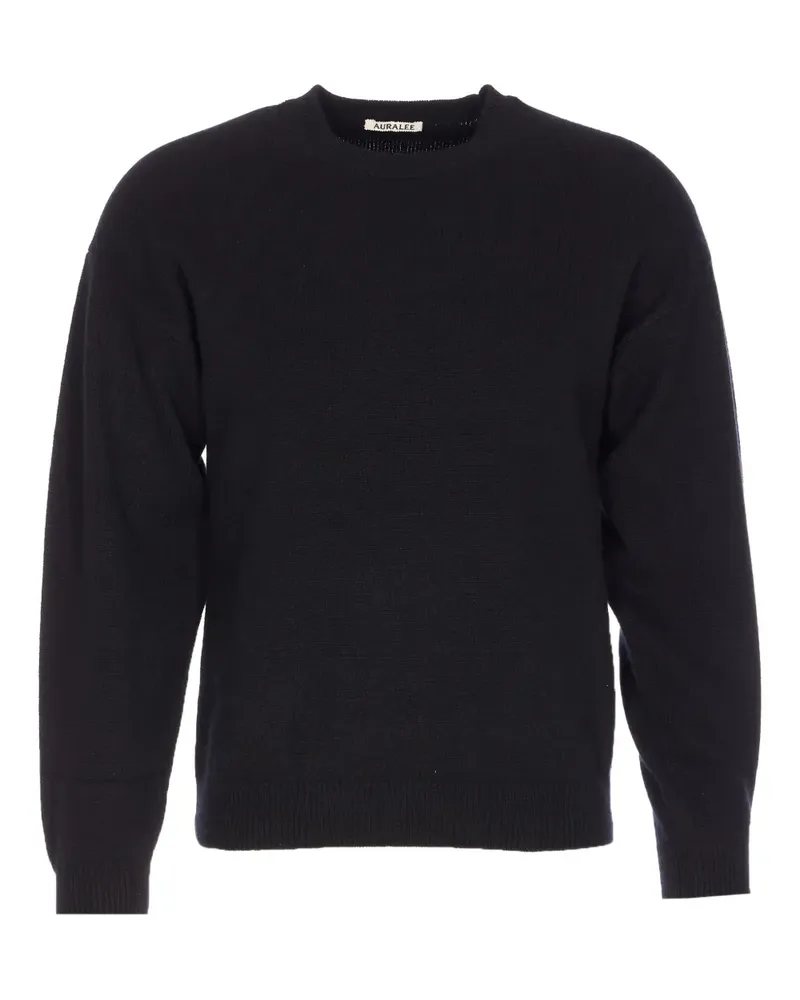 AURALEE crew-neck long-sleeves sweater - Schwarz Schwarz