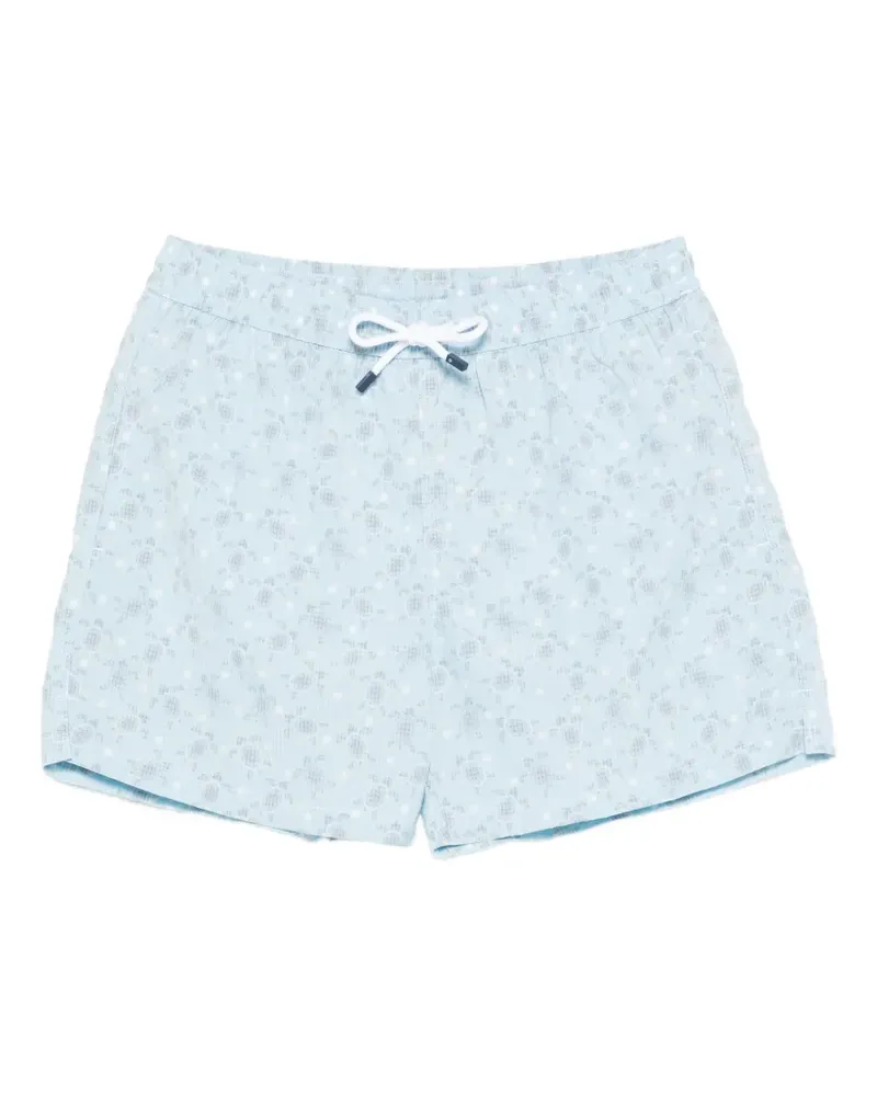 Fedeli Badeshorts mit Print - Blau Blau