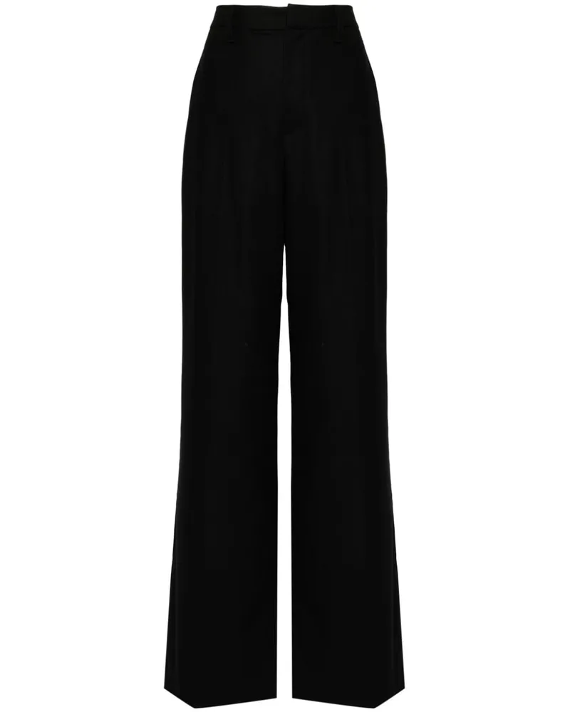 Brunello Cucinelli Weite Hose mit Monili-Detail - Schwarz Schwarz