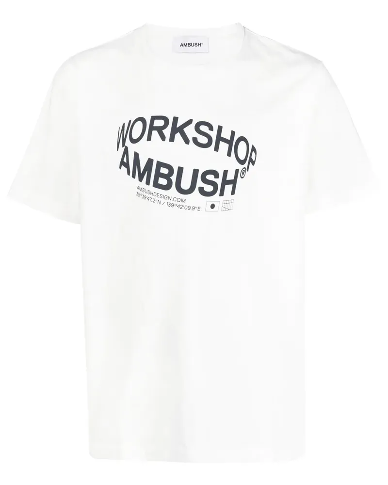 AMBUSH Revolve T-Shirt mit Logo-Print - Weiß Weiß