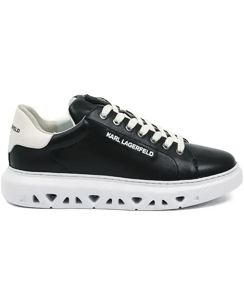 Karl Lagerfeld Sneakers mit Logo-Stickerei - Schwarz Schwarz