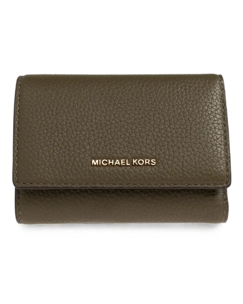 Michael Kors Portemonnaie mit Logo-Schild - Grün Grün