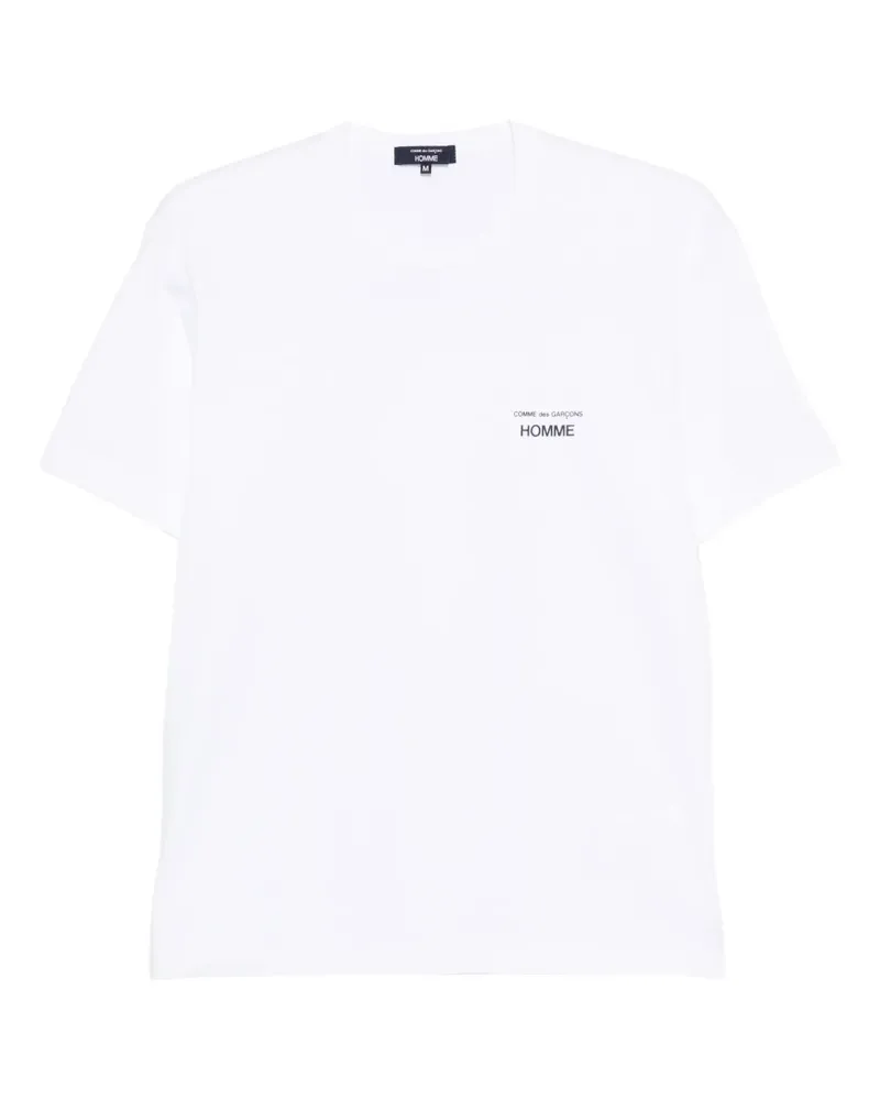Comme des Garçons T-Shirt mit Logo-Print - Weiß Weiß