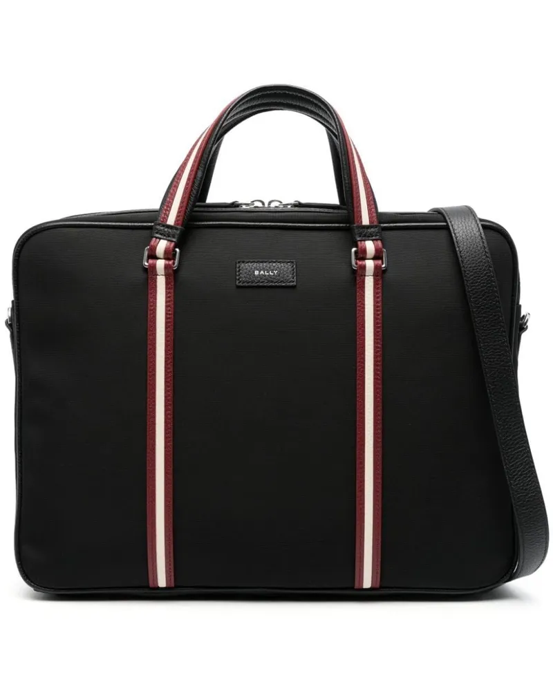 Bally Laptoptasche aus Leder - Schwarz Schwarz