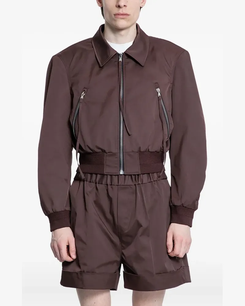 RECTO 2080s Tim Jacke mit Reißverschluss - Braun Braun