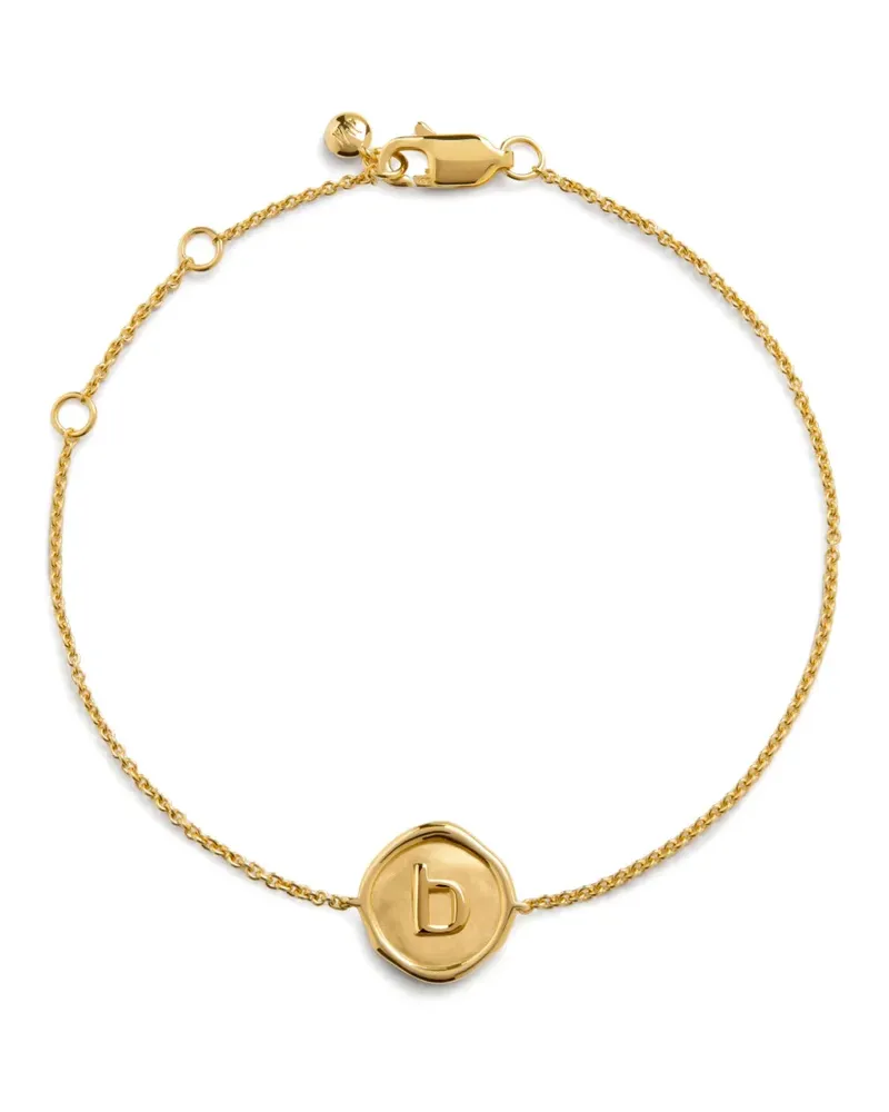 Monica Vinader B-stamp bracelet Gold
