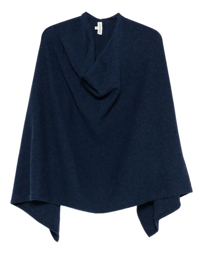 Eric Bompard Langer Poncho aus Kaschmir - Blau Blau