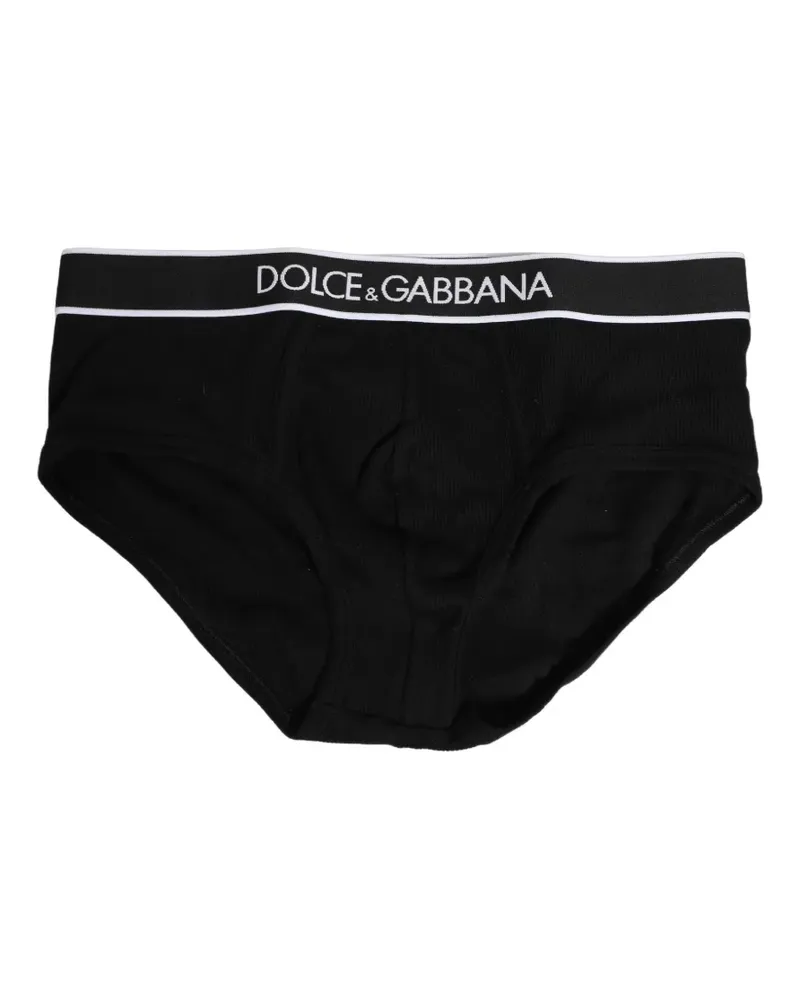 Dolce & Gabbana Brando logo-waistband briefs - Schwarz Schwarz