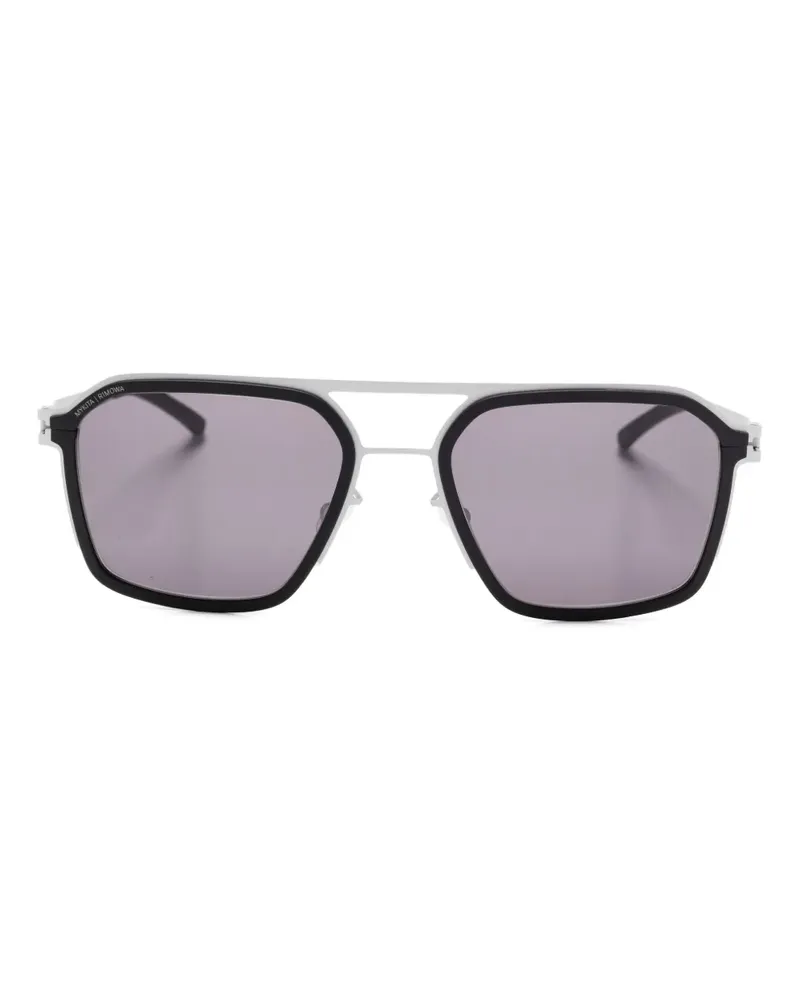 Mykita x Rimowa Heritage geometrische Sonnenbrille - Silber Silber