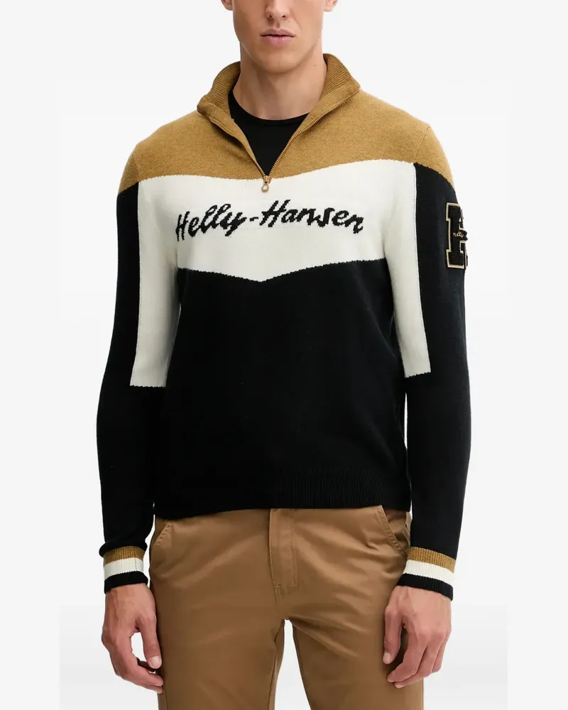 Helly Hansen Sweatshirt mit Reißverschluss - Schwarz Schwarz