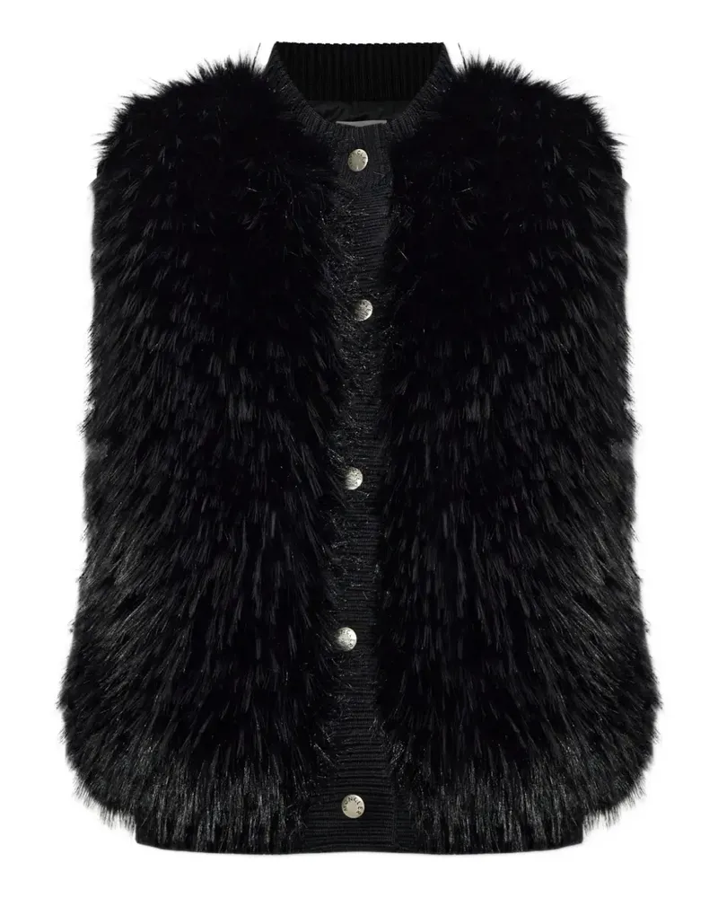 Moncler wool down vest - Schwarz Schwarz