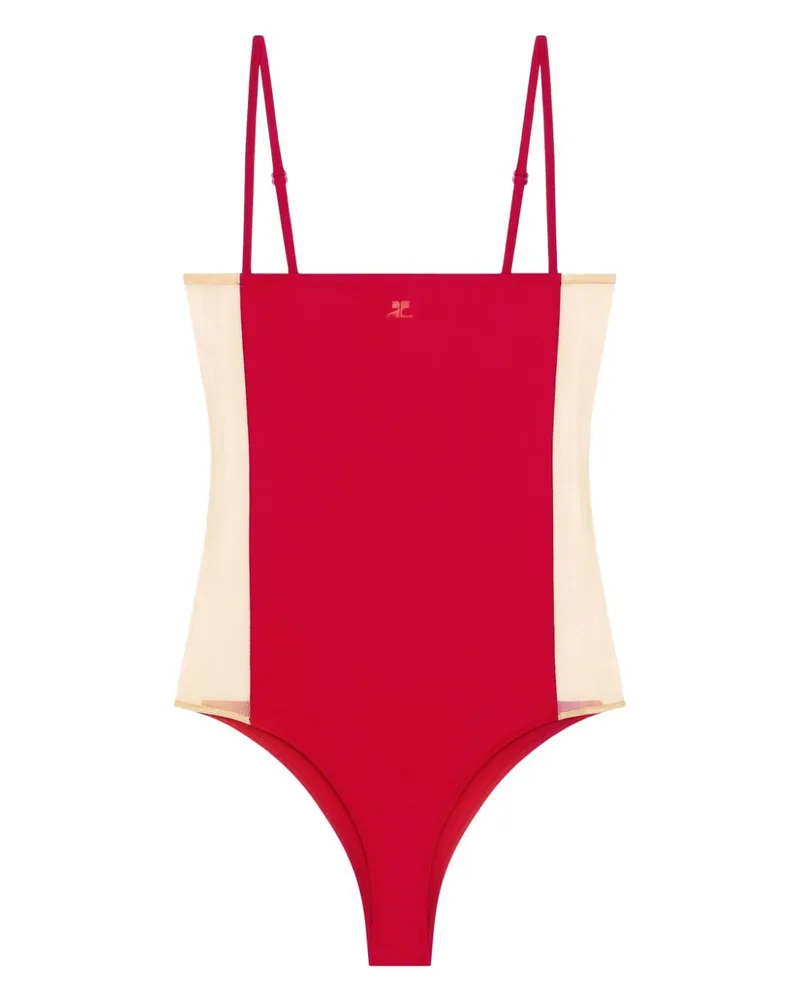 Courrèges Illusion Badeanzug - Rot Rot