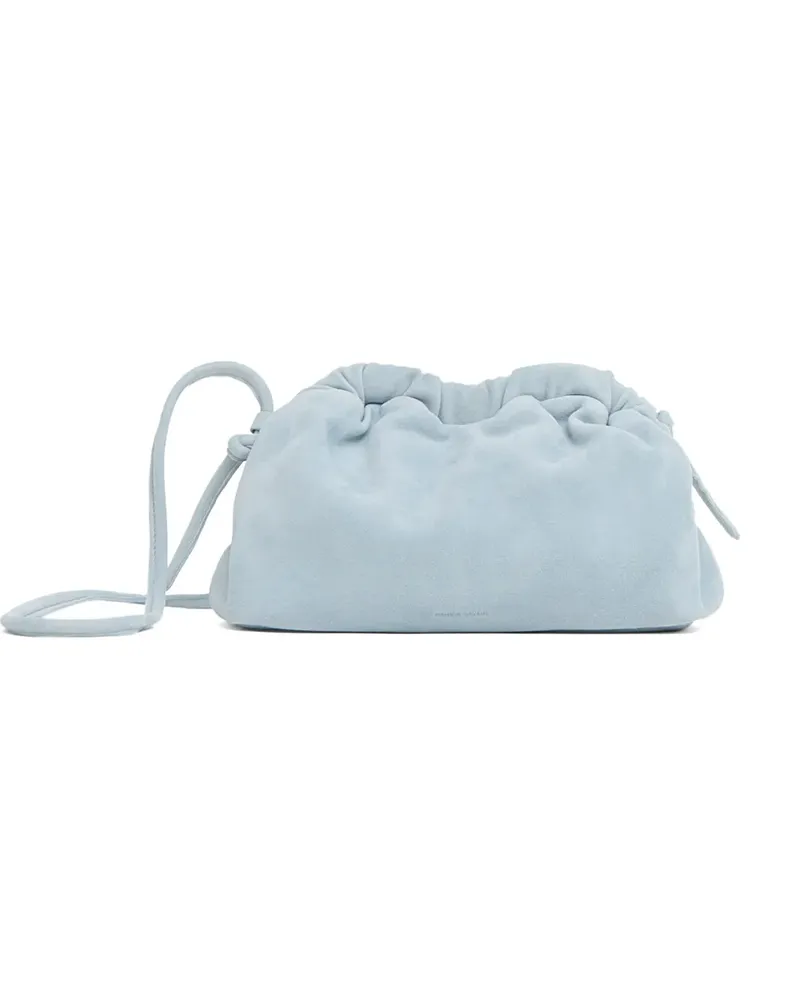 Mansur Gavriel Cloud suede clutch bag - Blau Blau