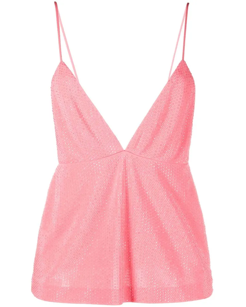 Dsquared2 Top mit Pailletten - Rosa Rosa