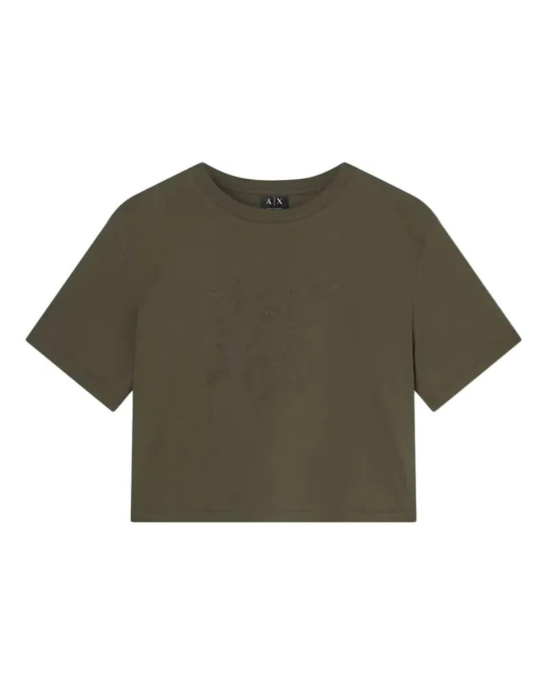 Armani Exchange Cropped T-Shirt - Grün Grün