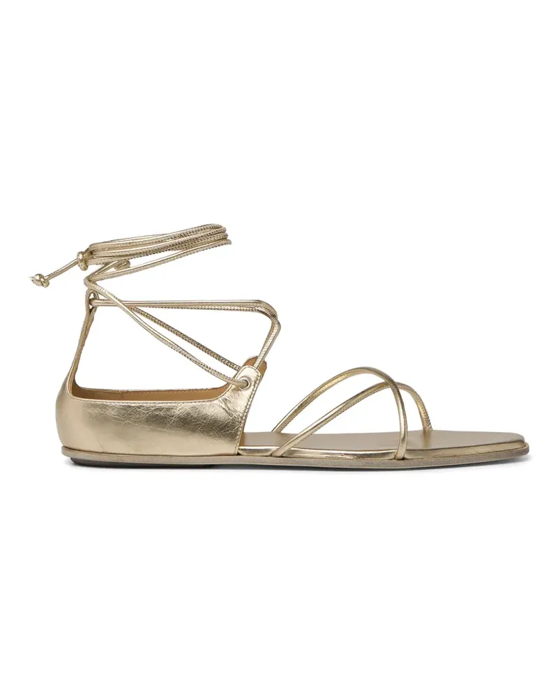 Marsèll Flache Sandalen mit Schleifenverschluss - Gold Gold