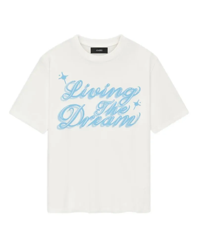 Amiri Living the Dream T-Shirt - Weiß Weiß