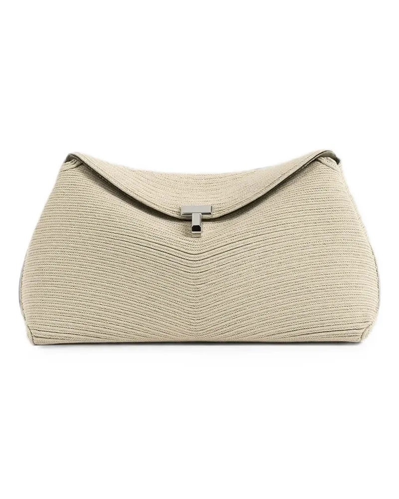 Totême mini T-Lock rope clutch bag - Nude Nude