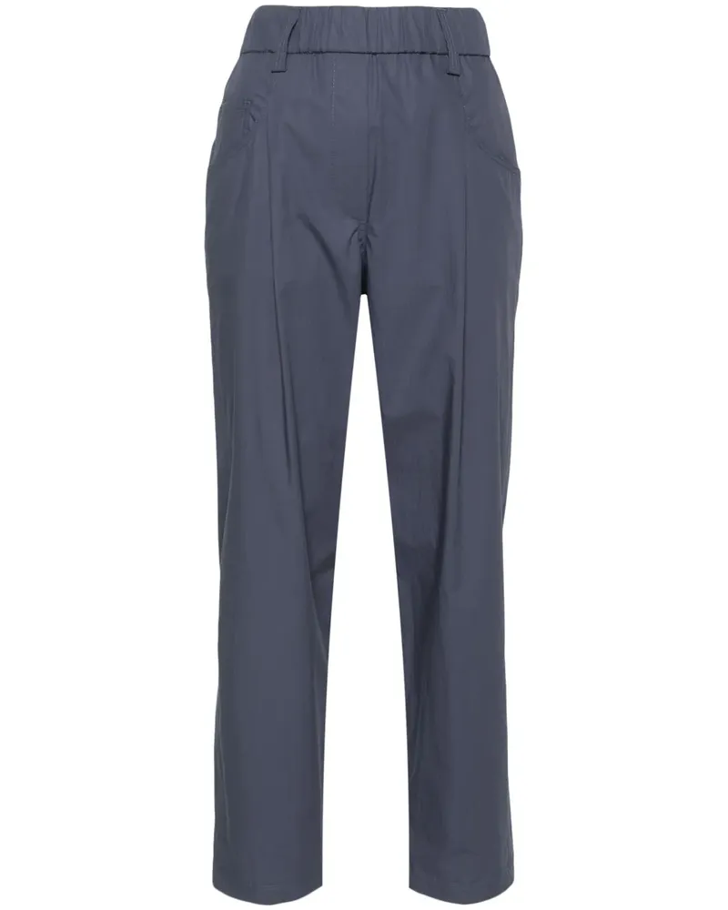 Brunello Cucinelli Klassische Tapered-Hose - Blau Blau