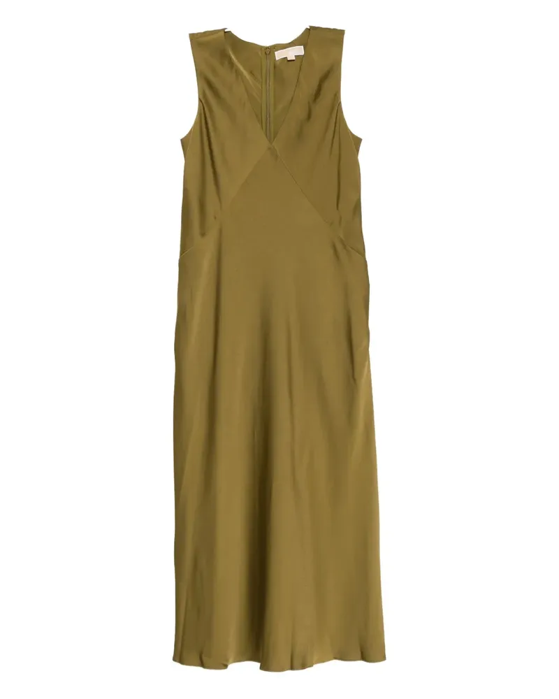 Michael Kors Midikleid aus Satin - Grün Grün