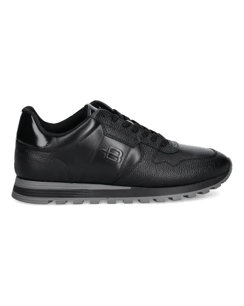 Baldinini embossed-logo panelled sneakers - Schwarz Schwarz