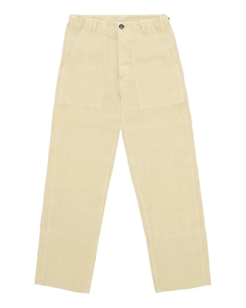 Fortela Newfatigue Hose mit ausgefransten Kanten - Nude Nude