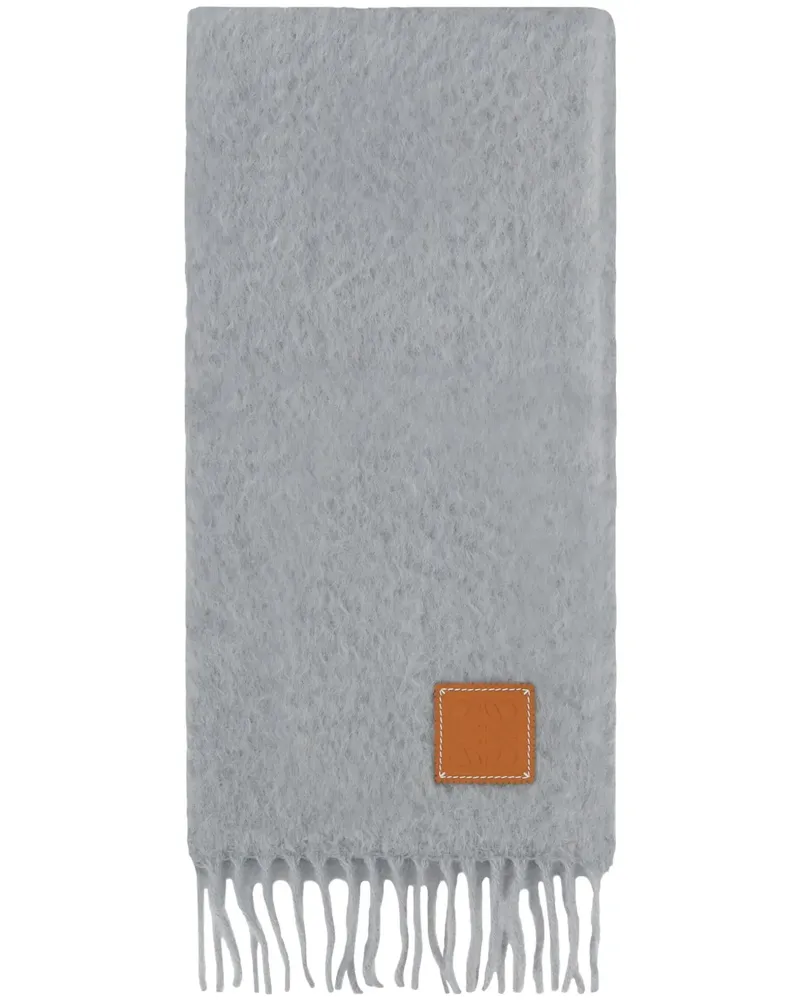 Loewe Klassischer Schal - Grau Grau