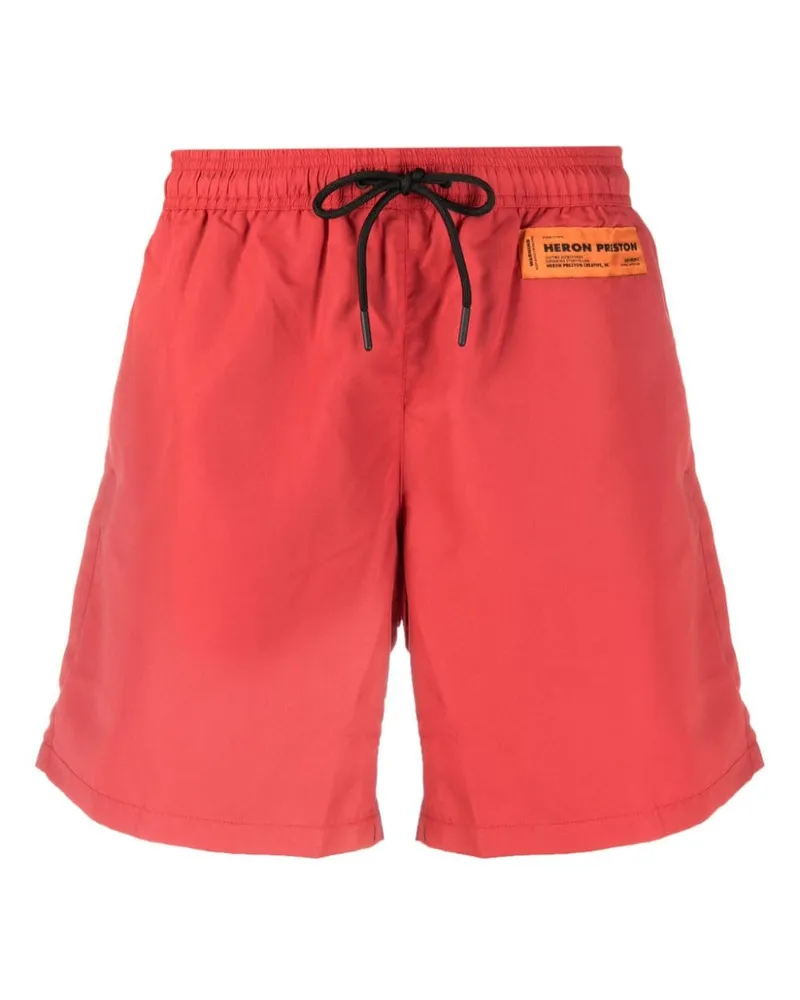 Heron Preston Badeshorts mit Kordelzug - Rot Rot