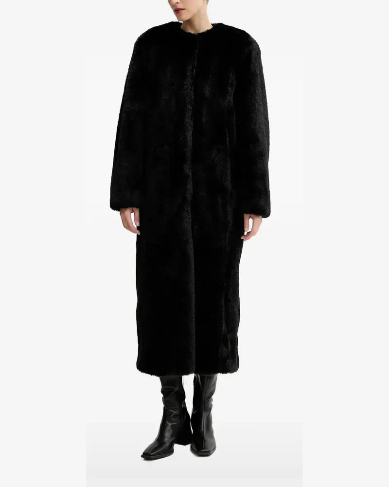 STAND Gracelyn buttoned coat - Schwarz Schwarz