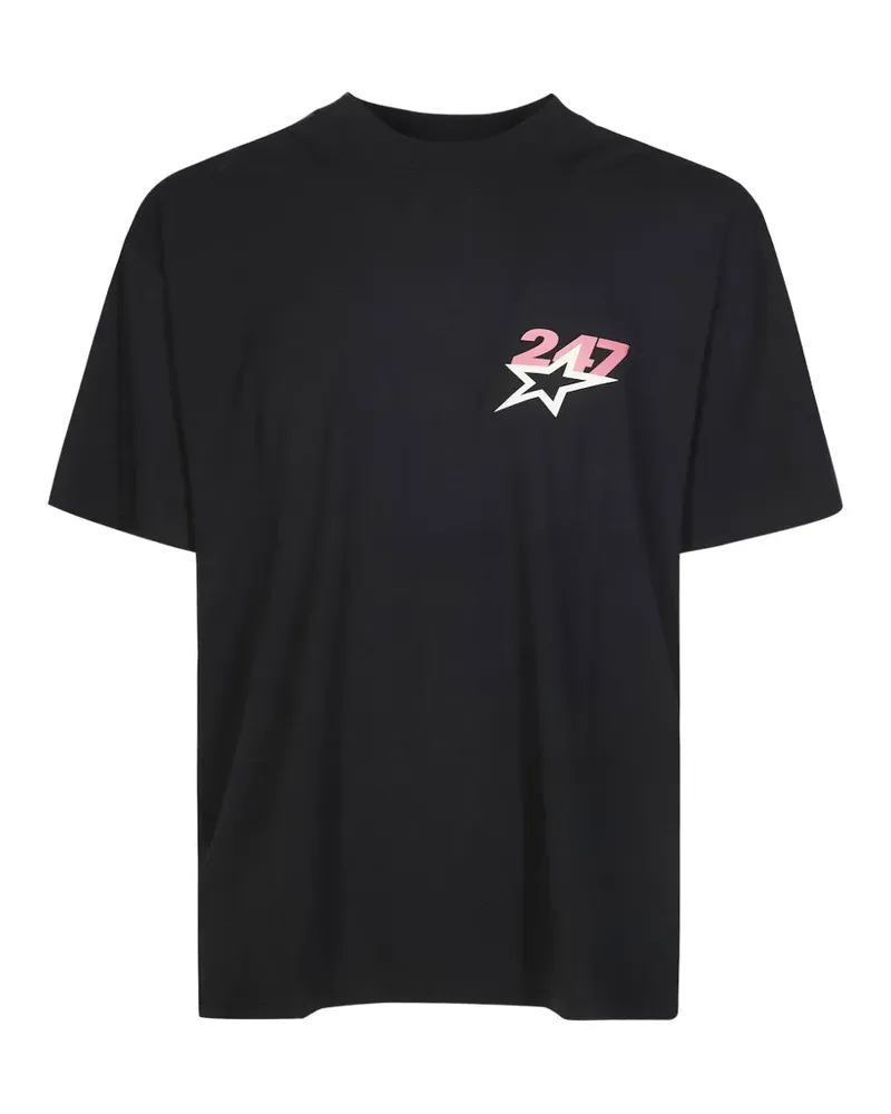 REPRESENT Team 247 Star printed T-shirt - Schwarz Schwarz
