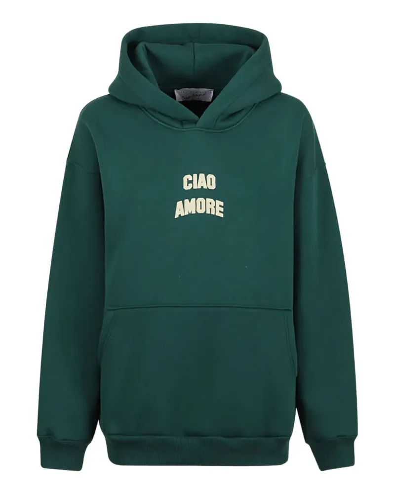 Giada Benincasa Ciao Amore Hoodie mit Logo - Grün Grün