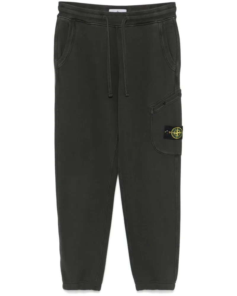 Stone Island Jogginghose mit Kompass-Patch - Grau Grau
