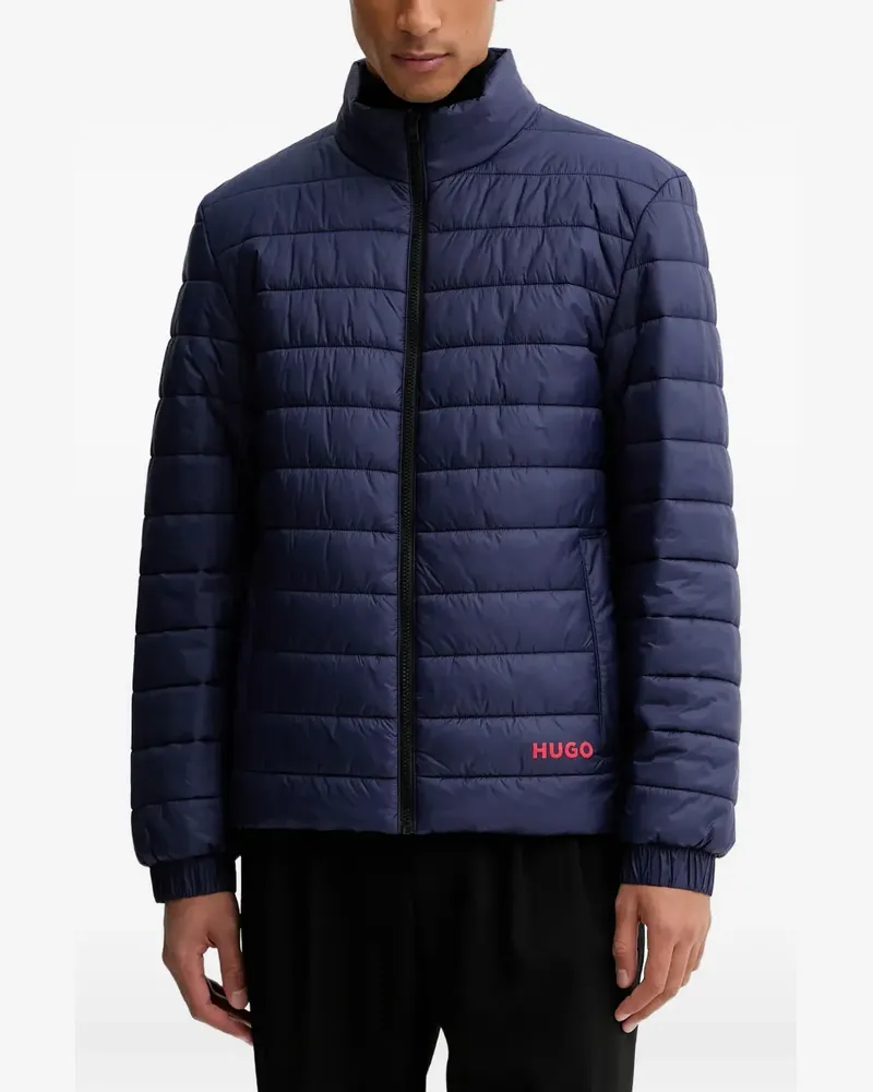 HUGO BOSS zip-fastening quilted jacket - Blau Blau