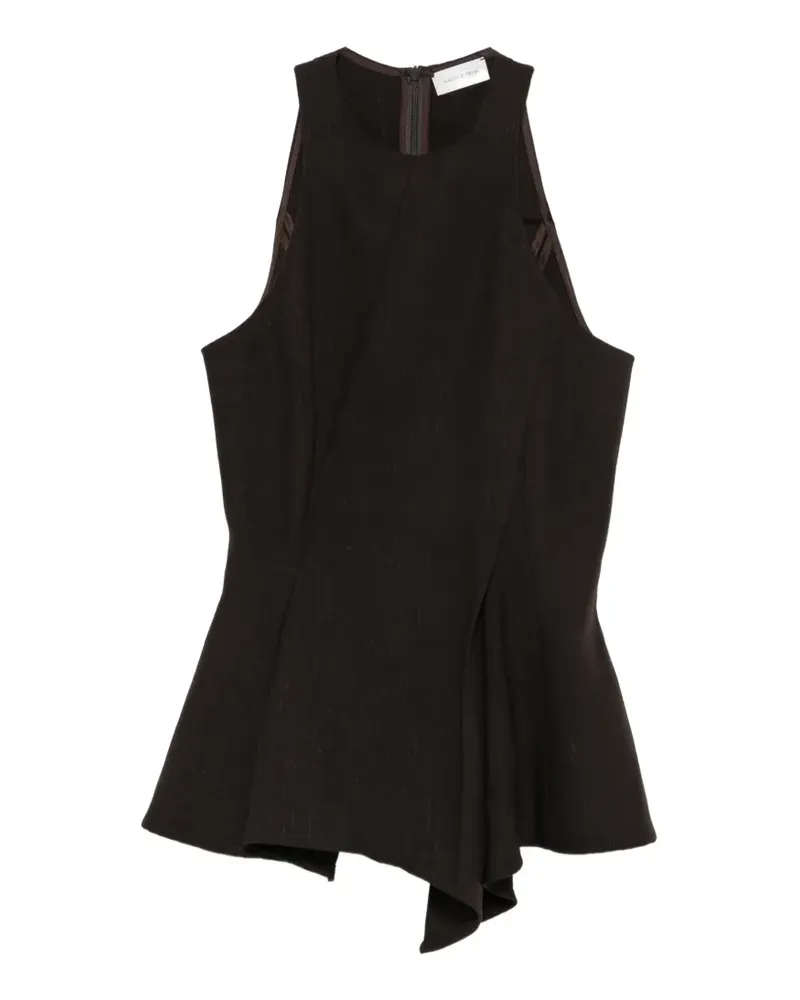 Magda Butrym Asymmetrische Bluse - Braun Braun