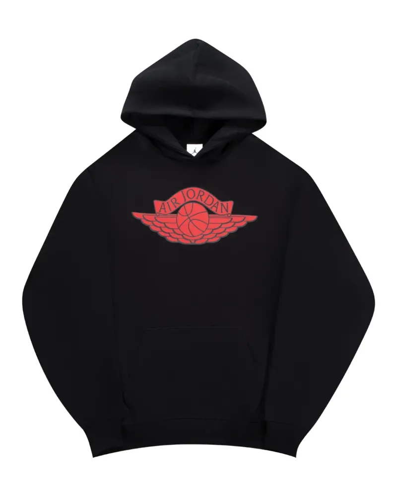 Jordan Fleece-Hoodie mit Logo-Print - Schwarz Schwarz