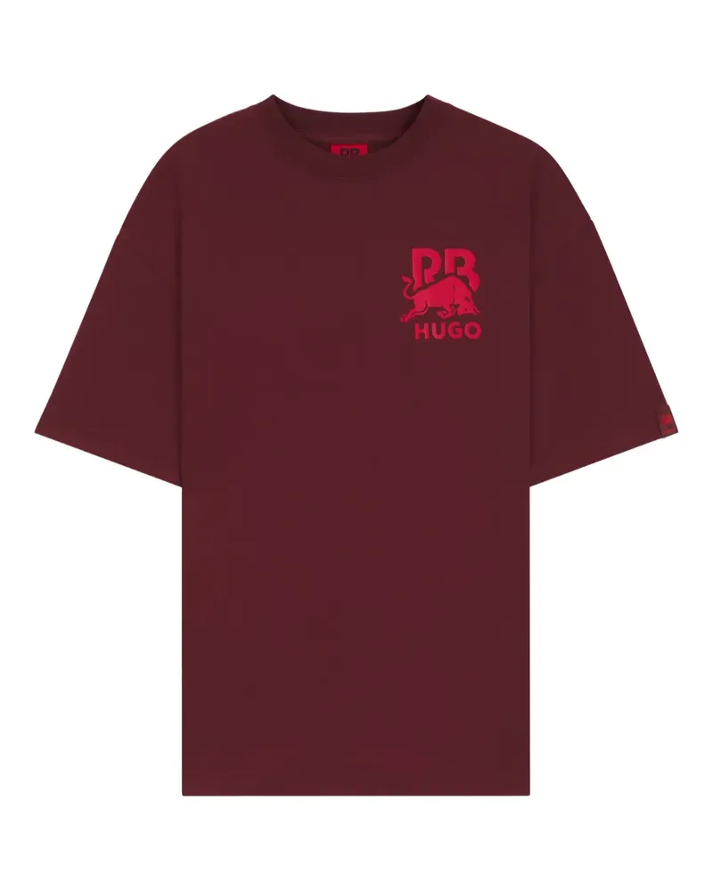 HUGO BOSS x Red Bull T-Shirt mit Logo - Rot Rot