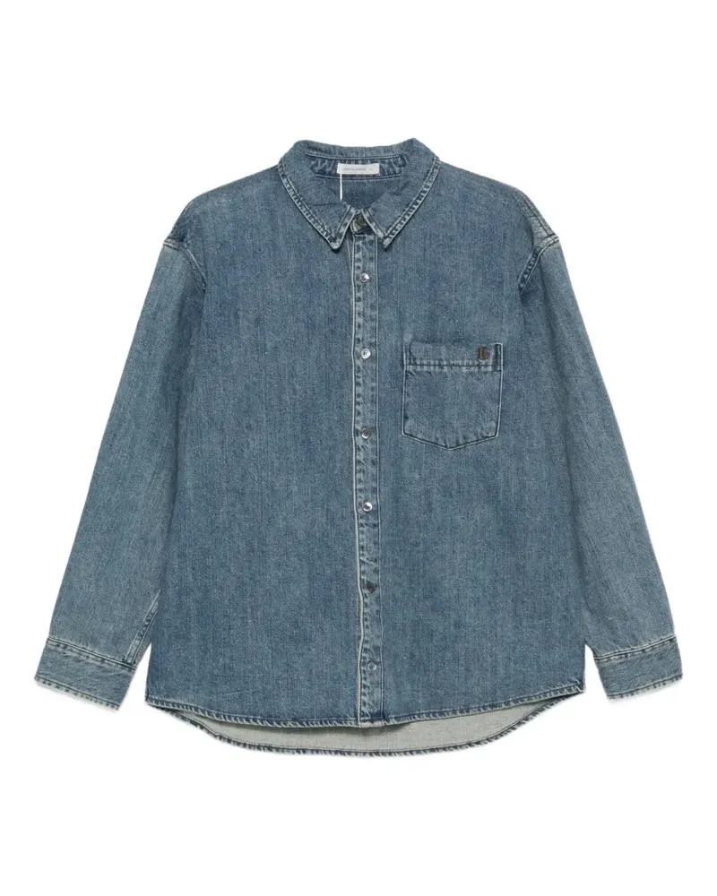 LOW CLASSIC faded-effect denim shirt - Blau Blau
