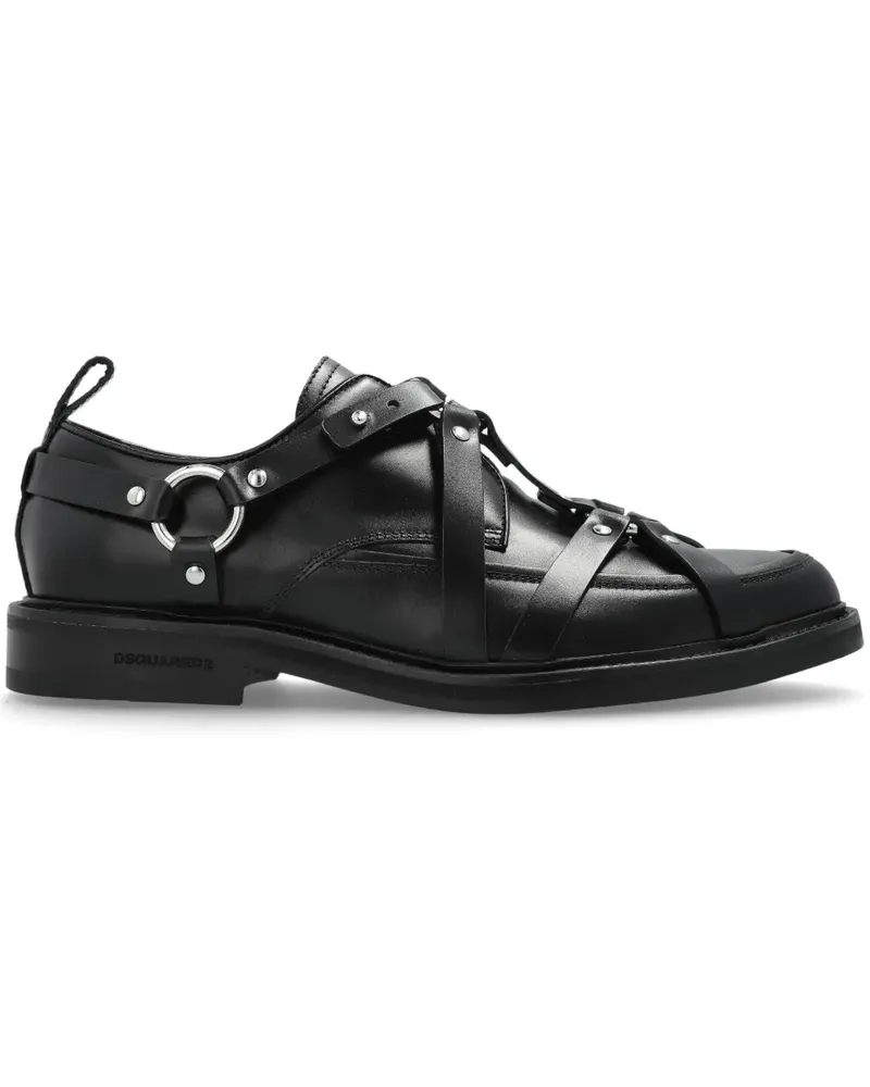 Dsquared2 Lederschuhe - Schwarz Schwarz
