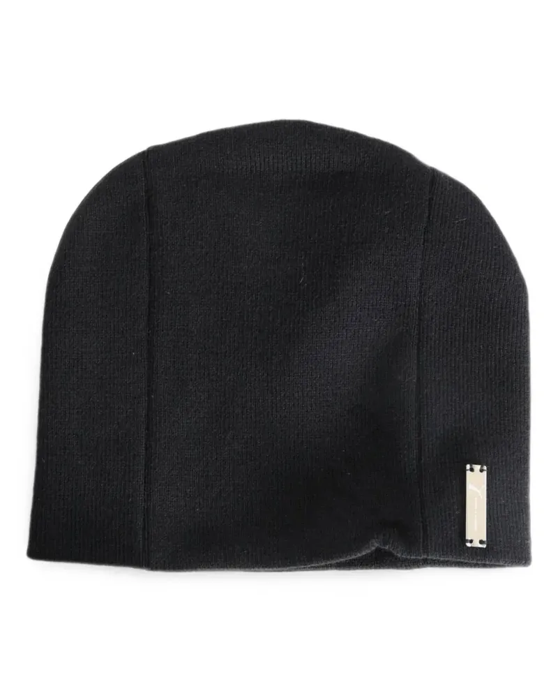 Puma logo-plaque beanie hat - Schwarz Schwarz