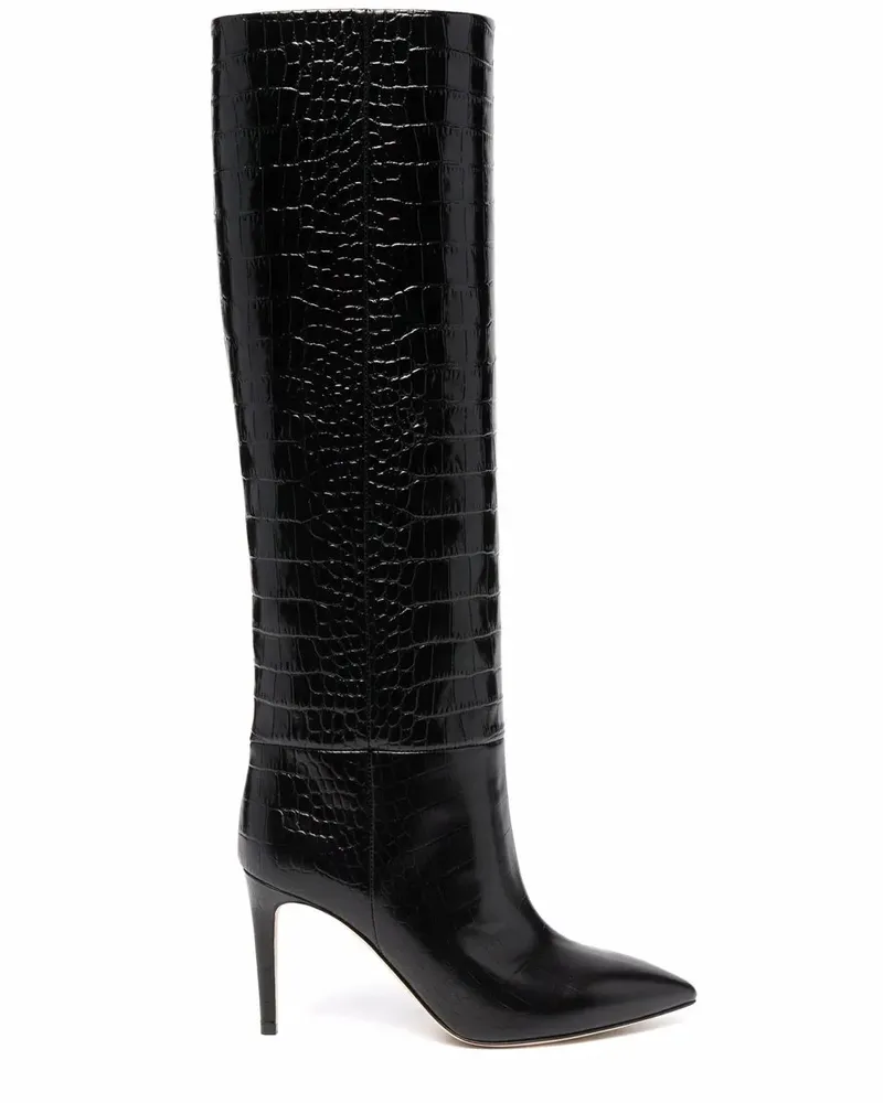Paris Texas Cocco Stiletto-Stiefel 85mm - Schwarz Schwarz