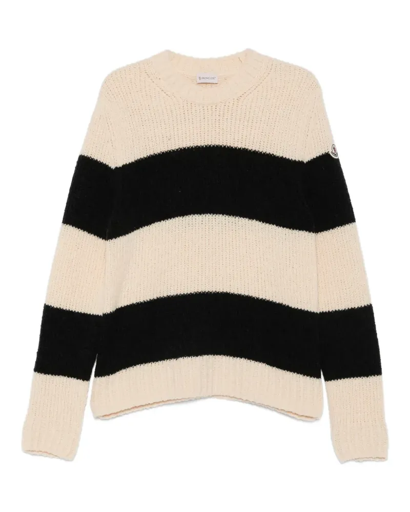 Moncler Gestreifter Pullover - Nude Nude
