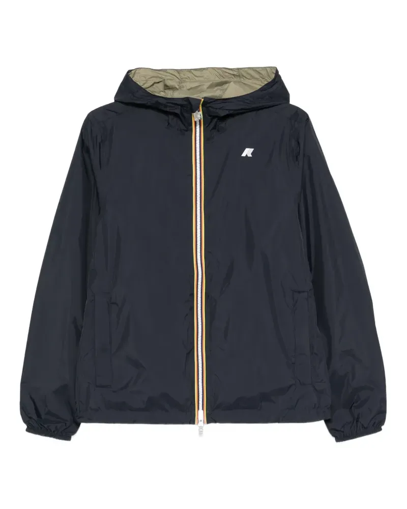 K-Way hooded zip jacket - Blau Blau