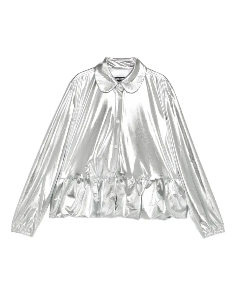 Melitta Baumeister Hemd im Metallic-Look - Silber Silber