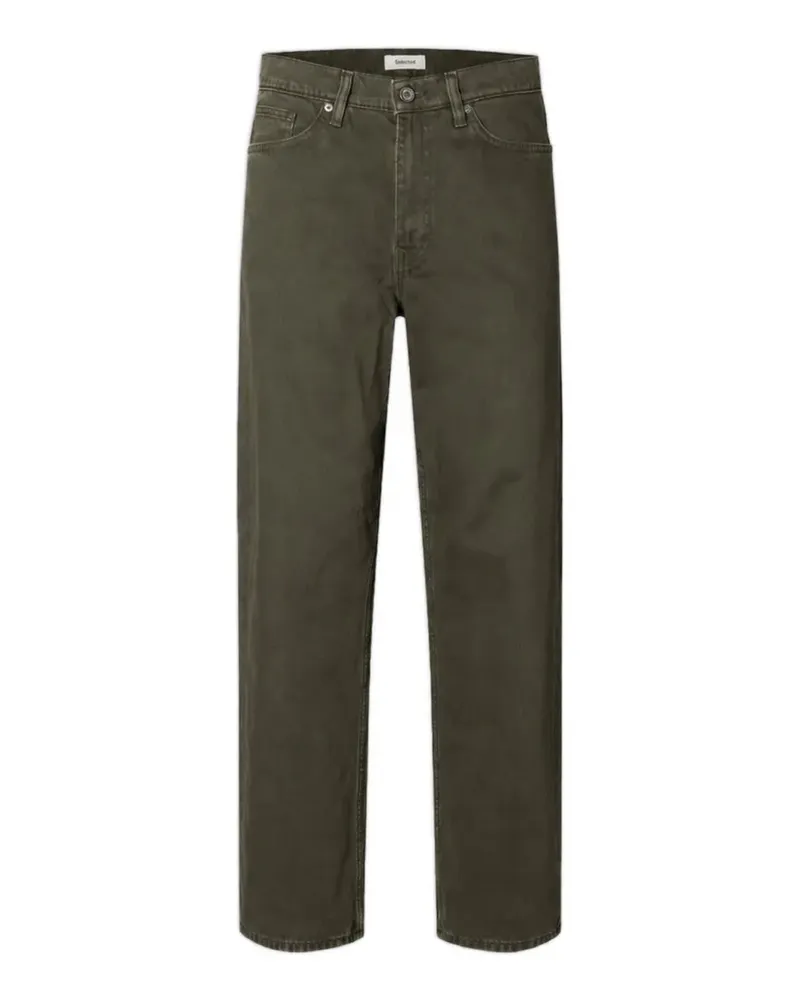 Selected loose-fit jeans - Grün Grün