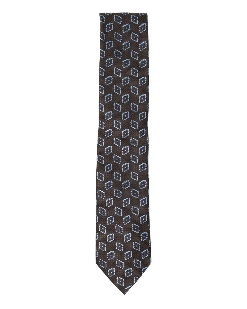Ermenegildo Zegna silk tie - Braun Braun