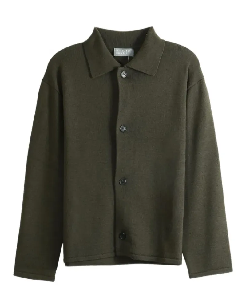 Margaret Howell Cardigan mit Poloshirtkragen - Grün Grün