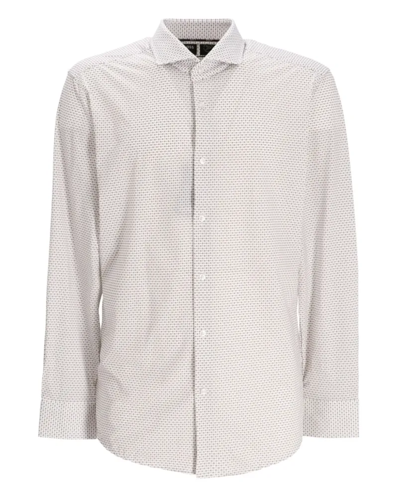 HUGO BOSS Hemd mit Print - Nude Nude