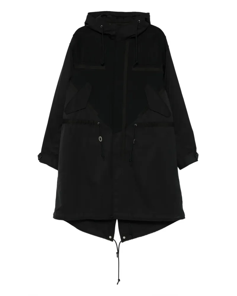 Undercover Kapuzenjacke mit Einsätzen - Schwarz Schwarz