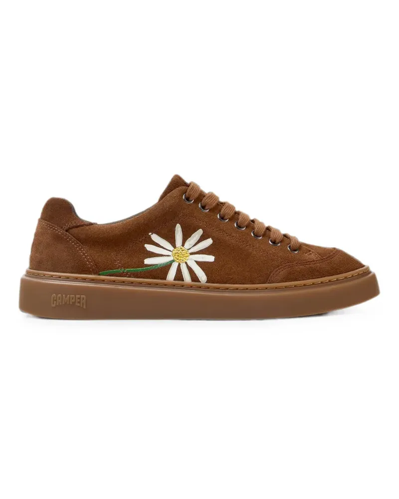 Camper Runner Twentyfive Sneakers mit Blumenstickerei - Braun Braun